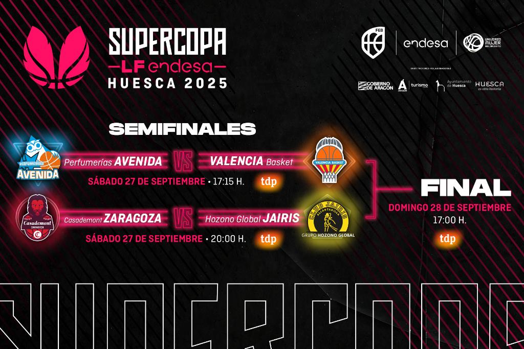 Huesca se viste de gala para el pistoletazo de salida Sorteo supercopa LF Endesa 2025