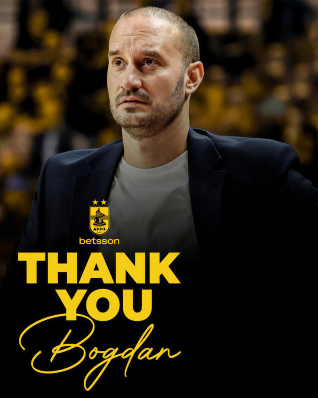 Aris despide al entrenador Bogdan Karaicic Bogdan Karaicic