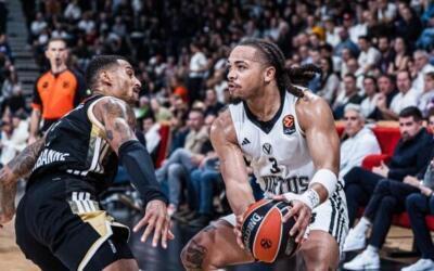 Virtus Bologna vence a ASVEL en Lyon Carsen Edwards