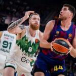 Zalgiris sorprende al Barça en el Palau 73-88 Joel Parra contra Zalgiris