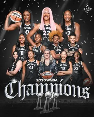 Las Vegas Aces logran su tercer título de la WNBA en cuatro años Las Vegas ACB WNBA Champions