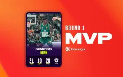 Kendrick Nunn es el MVP de la Ronda 1 en Panathinaikos MVP Jornada 1 Kendrick Nunn