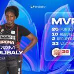 Mariam Coulibaly se convierte en la primera MVP del Spar Girona Mariam Coulibaly