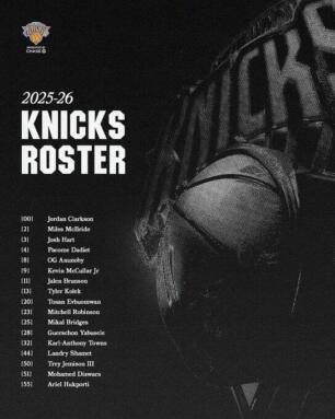 Roster NYK 25 26
