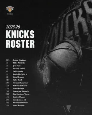 Landry Shamet obtiene el último lugar en los Knicks Roster NYK 25 26