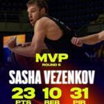 Sasha Vezenkov es el MVP de la EuroLeague en la Ronda 5 Sasha Vezenkov