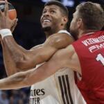 El Real Madrid se levanta y vence a Olympiacos 89-77 Tavares Vezenkov