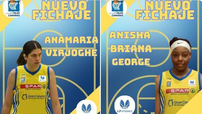 Anamaria Virjogh y Anisha George se unen al SPAR Gran Canaria Anamaria Virjogh y Anisha George