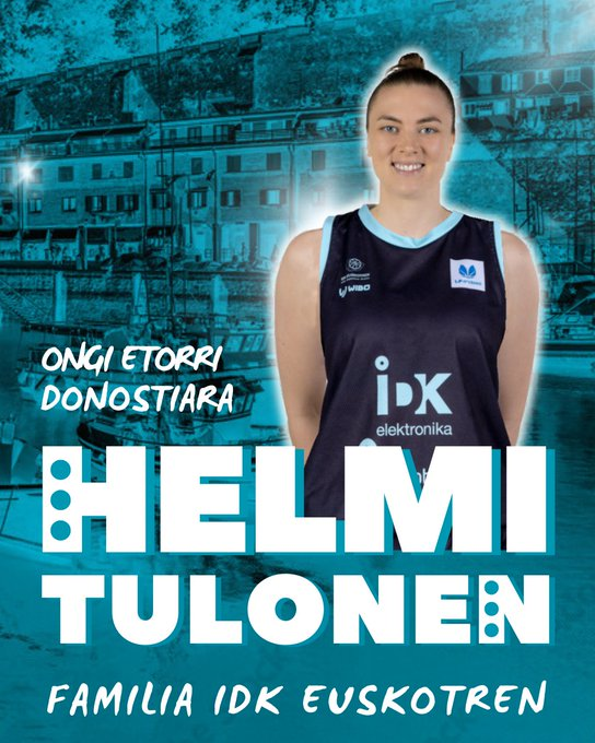 Helmi Tulonen reemplaza a Veronika Remenarova en IDK Euskotren Helmi Tulonen