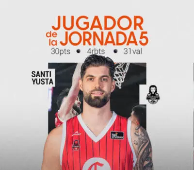 Santi Yusta Jugador de la Jornada 5 Liga Endesa 2025-26 Santi Yusta