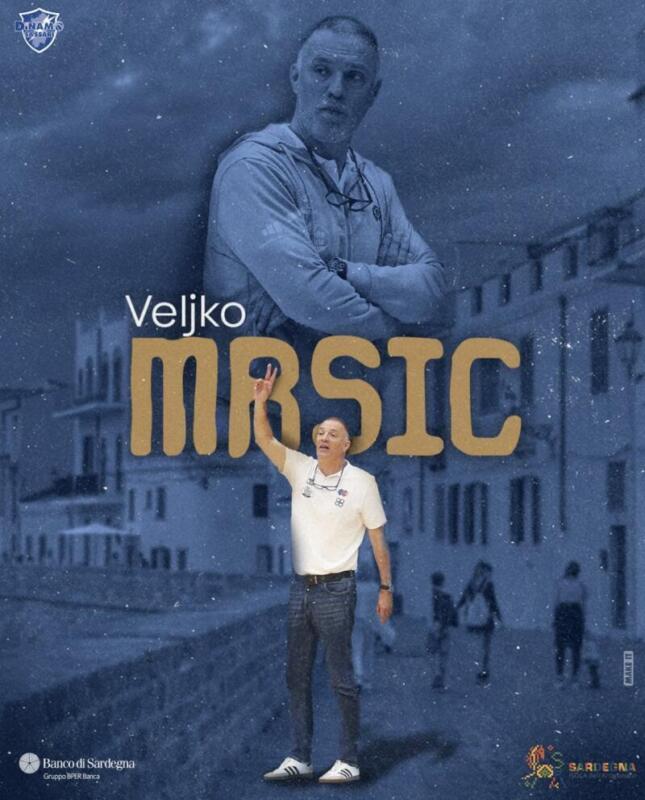 Banco di Sardegna Sassari presenta a su nuevo entrenador Veljko Mrsic Veljko Mrsic scaled