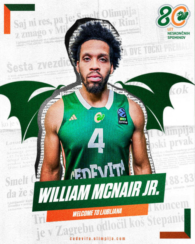 William McNair Jr. dos meses en el equipo Cedevita Olimpija Will McNair Jr scaled