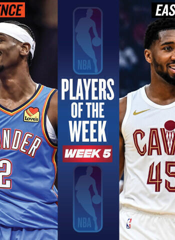 Shai Gilgeous-Alexander y Donovan Mitchell, jugadores de la semana NBA