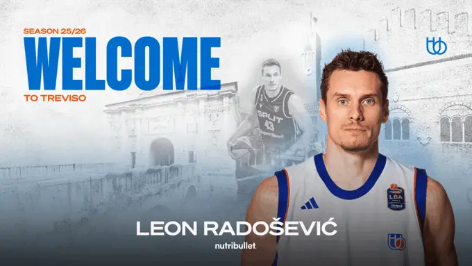 Leon Radosevic se une a Treviso como nuevo refuerzo Leon Radosevic