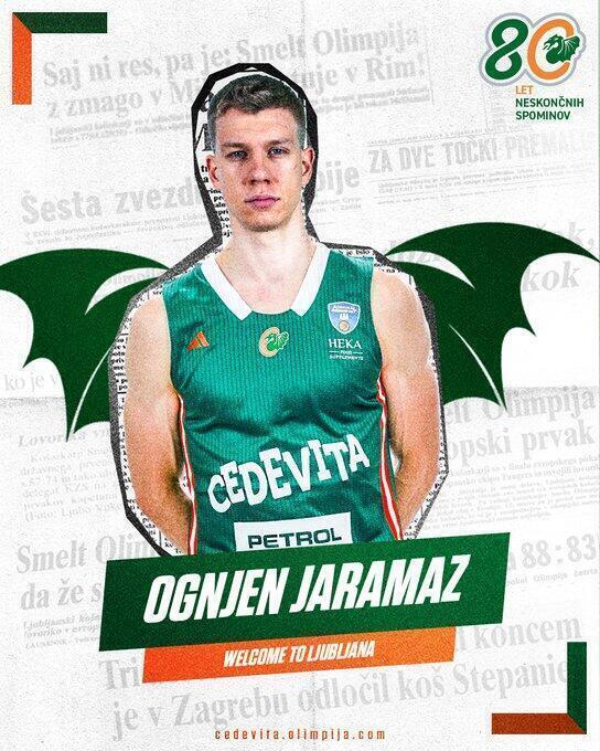 Ognjen Jaramaz se une a Cedevita Olimpija Ognjen Jaramaz