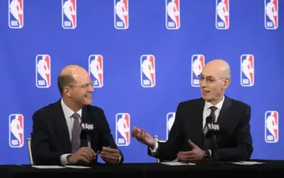 fiba secretary general andreas zagklis and nba commissioner adam silver 1766419687957