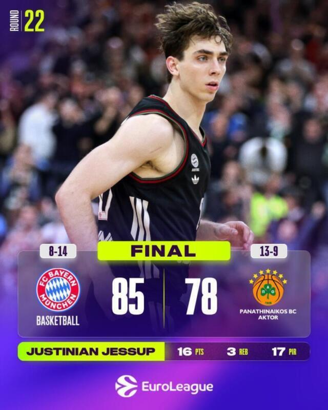 Bayern Munich remonta a Panathinaikos y gana en el Audi Dome 85-78 Bayern Panathinaikos scaled
