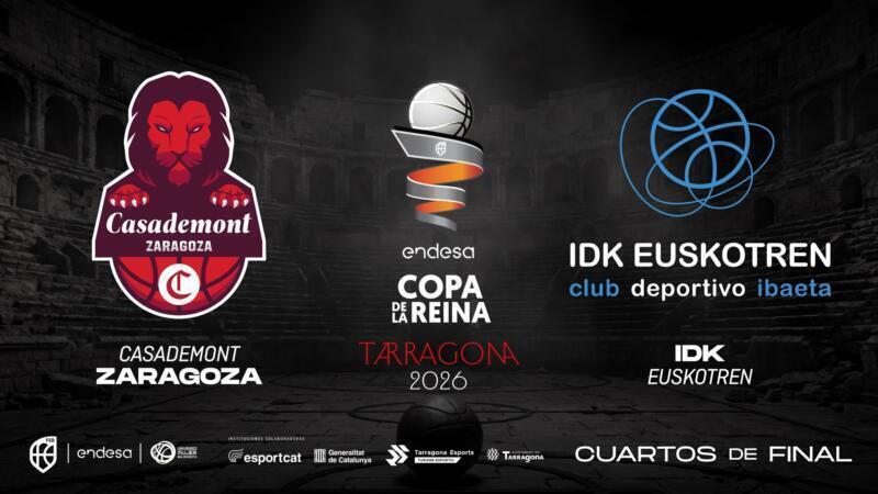 Definidos los emparejamientos de la Copa de la Reina Casademont IDK