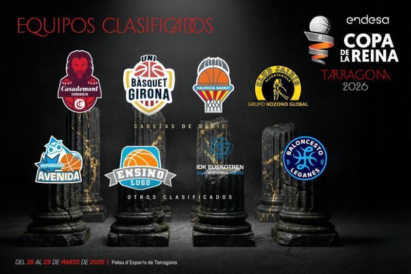 Copa de la Reina 2026 equipos clasificados Clasificados Copa Reina Tarragona 2026