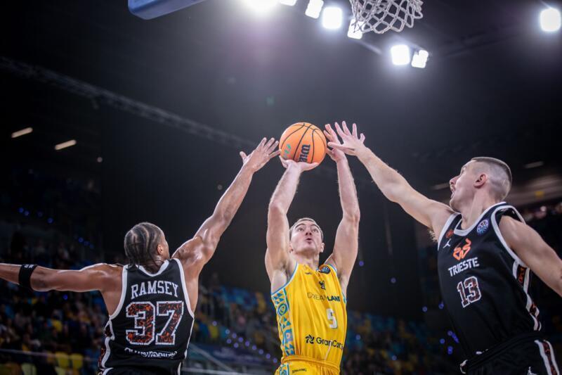 Gran Canaria pierde en casa contra Trieste a pesar de Robertson Zagar contra Triestre
