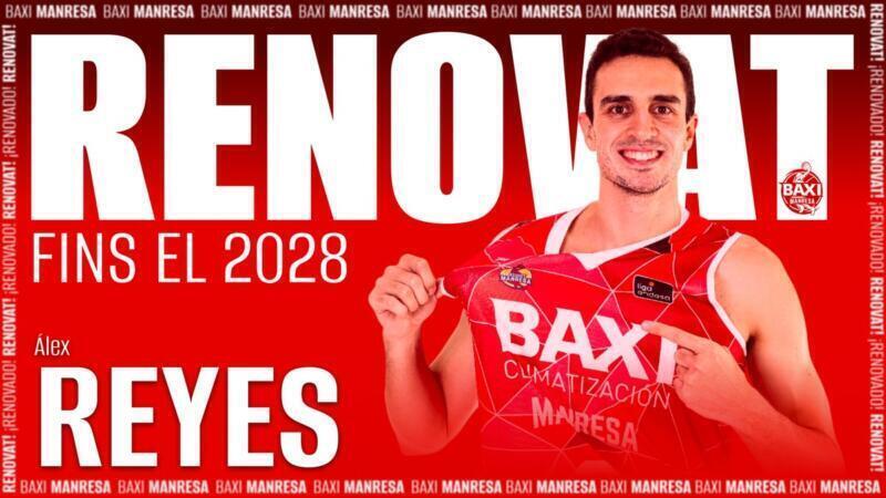 BAXI Manresa renueva a Álex Reyes hasta 2028 Alex Reyes
