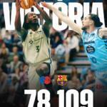 El Barça arrasa en Lugo con un contundente 78-109 Breogan Barca
