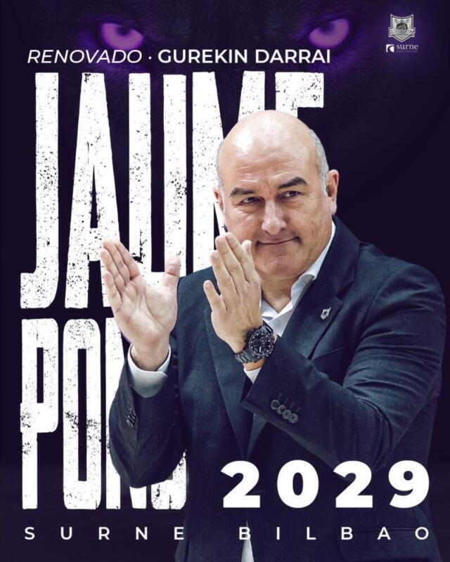 Jaume Ponsarnau extiende su contrato con Surne Bilbao hasta 2029 Jaume Ponsarnau scaled