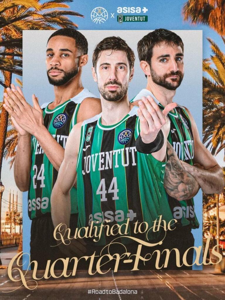 Asisa Joventut vence a Wurzburg y avanza a cuartos de final Joventut