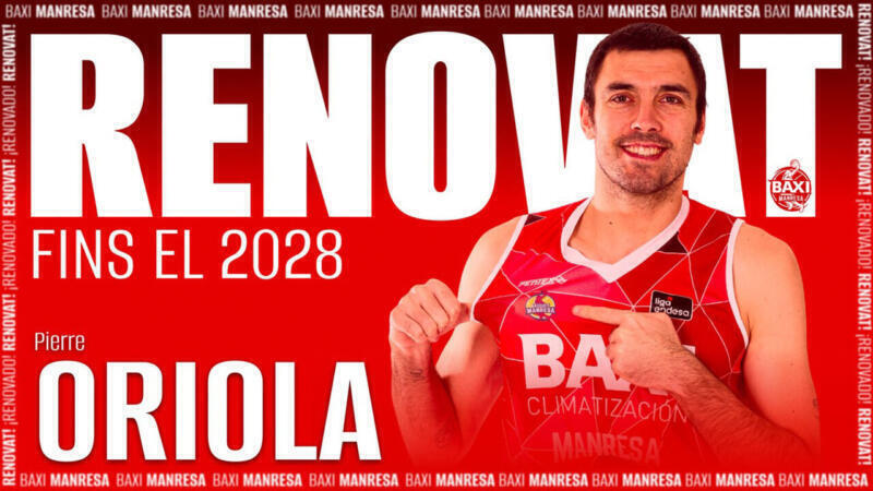 Pierre Oriola seguirá en su casa de Manresa hasta 2028 Pierre Oriola
