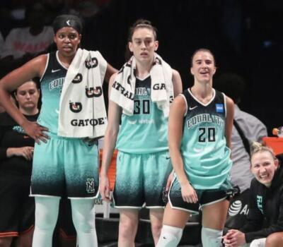 Breanna Stewart Jonquel Jones and Sabrina Ionescu