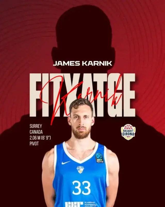 James Karnik se une al Bàsquet Girona hasta el final de temporada James Karnik scaled