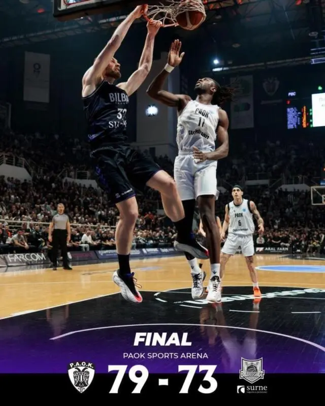 Surne Bilbao se jugará el título en Miribilla PAOK Bilbao Basket scaled