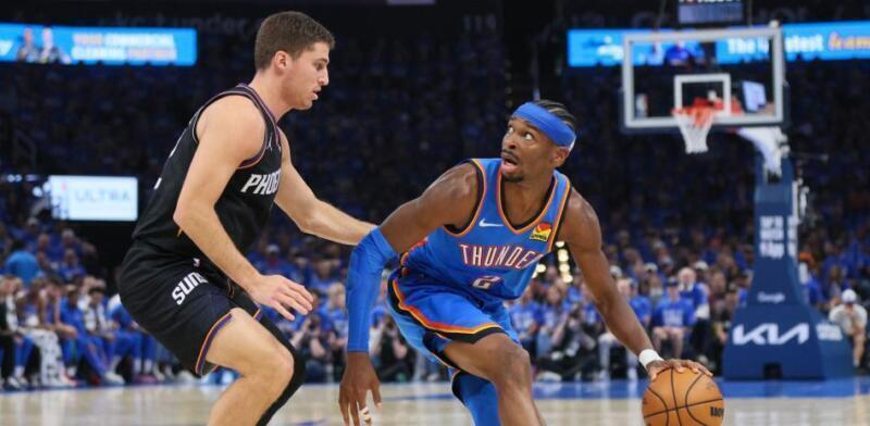 Thunder arrasan a los Suns en el inicio de los playoffs Shai Gilgeous