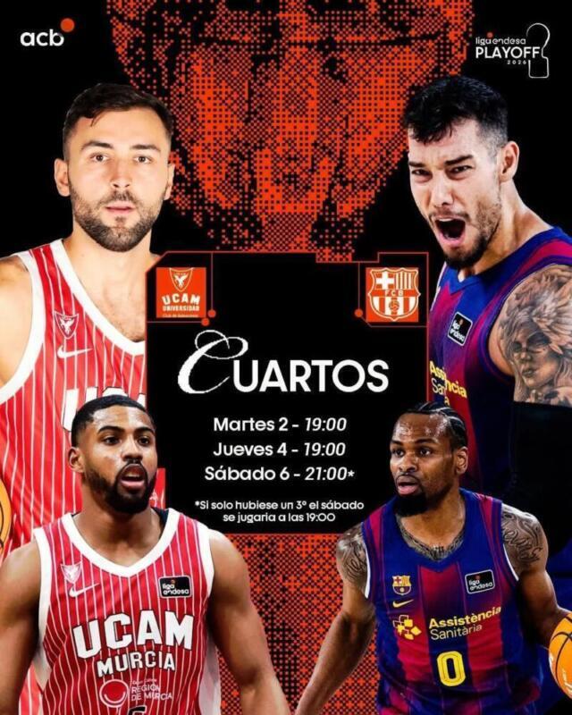Horario y dónde ver por TV el UCAM Murcia - Barça Basket hoy 20260602 165218 scaled