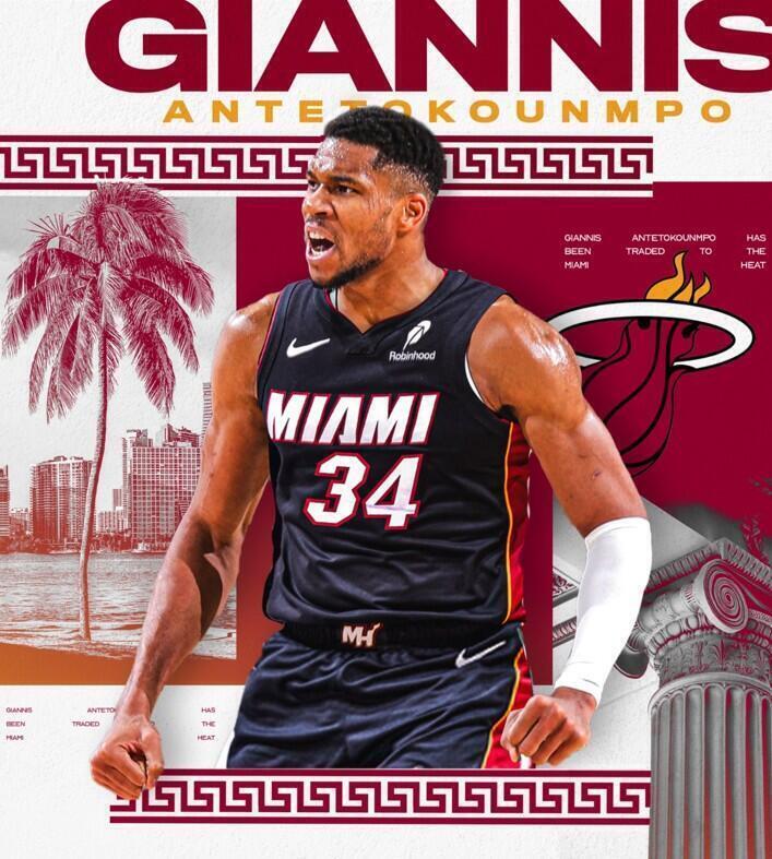 Giannis se une a los Heat en un gran traspaso Gianis Miamoi