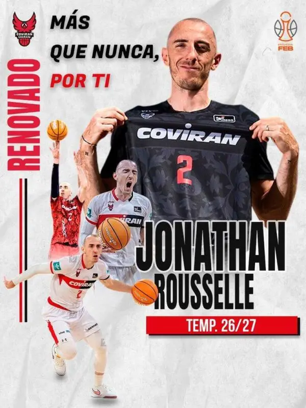 Jonathan Rousselle sigue en el Coviran Granada en Primera FEB Jonathan Rousselle scaled