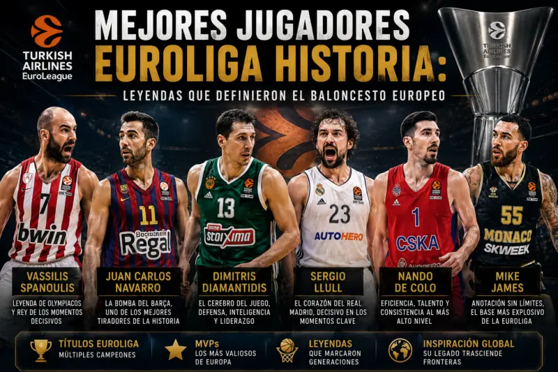 🌍 Historia de la Euroliga por décadas Leyendas de la Euroliga