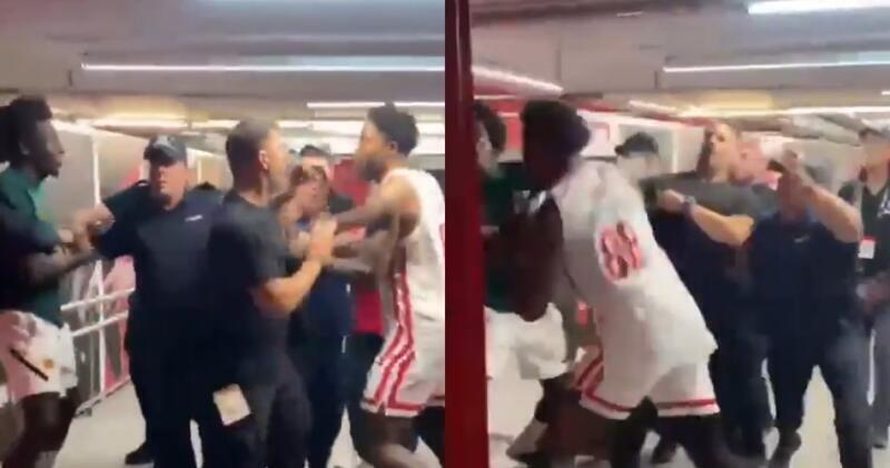 Pelea entre Tyrique Jones y Kendrick Nunn tras la final griega Tyrique Jones Kendrick Nunn