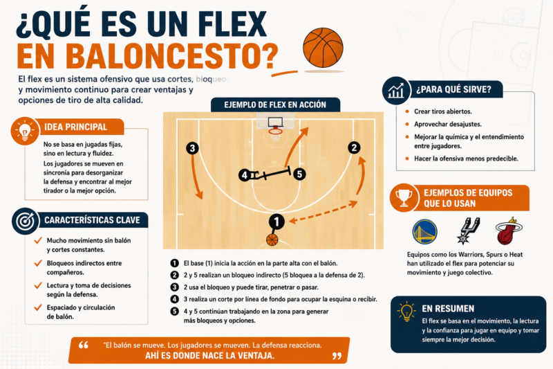 ¿Que es un flex en baloncesto