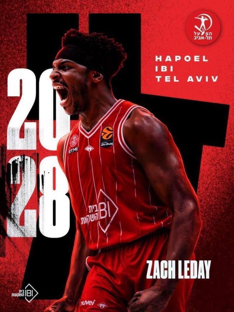 Hapoel Tel Aviv ficha a Zach LeDay hasta 2028 20260714 143808