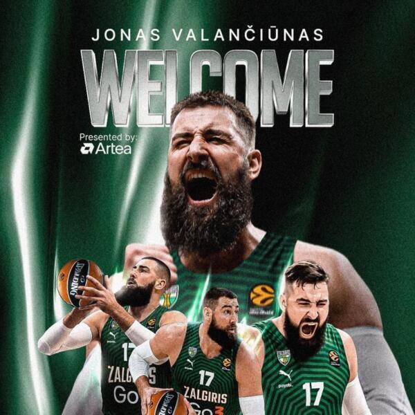 Jonas Valančiūnas regresa a Europa para jugar en Zalgiris 20260716 093049