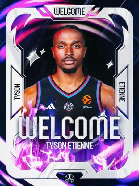 Tyson Etienne se une a la EuroLeague con el París 20260717 124841