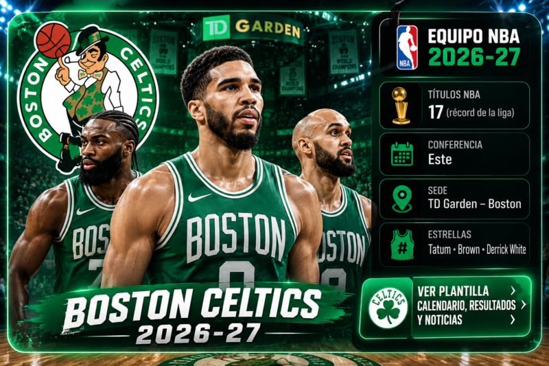NBA 2026-27: calendario, equipos, clasificación, resultados, plantillas y todas las noticias Boston Celtics
