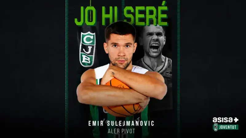 Emir Sulejmanovic destaca por su carácter y energía en Asisa Joventut Emir Sulejmanovic 1