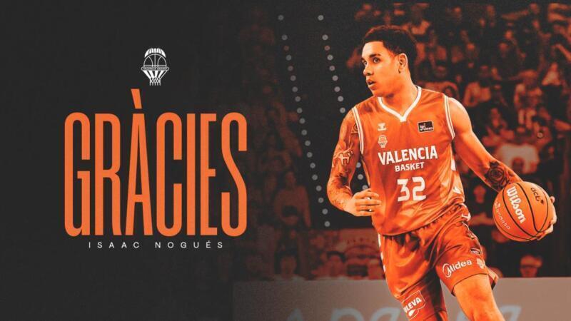 Isaac Nogués deja Valencia Basket y busca nuevas oportunidades Isaac Nogues
