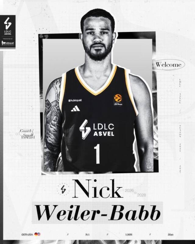 ASVEL ficha a un nuevo base Nick Weilber-Babb Nick Weiler Babb scaled