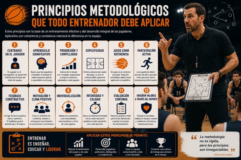 Entrenador de Baloncesto Principios metodologicos que todo entrenador debe aplicar