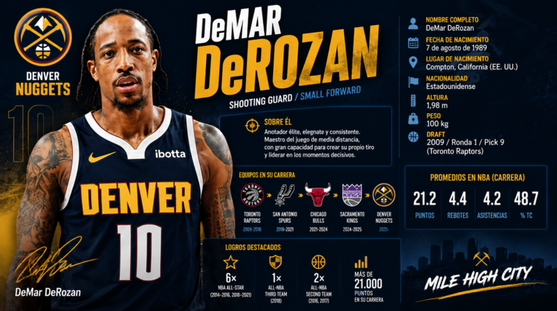 DeMar DeRozan: biografía, estadísticas, trayectoria y equipo actual DeMar DeRozan bio