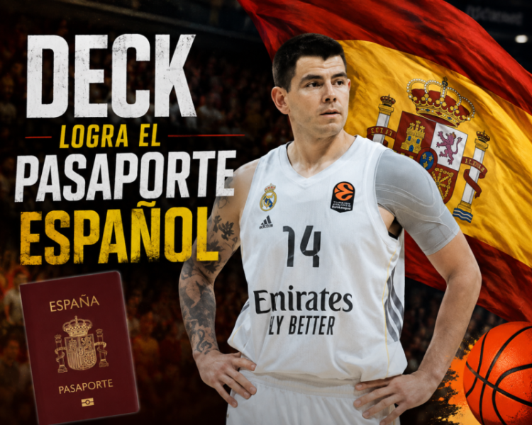 Deck obtiene pasaporte español y deja de ser extracomunitario Deck logra el pasaporte espanol