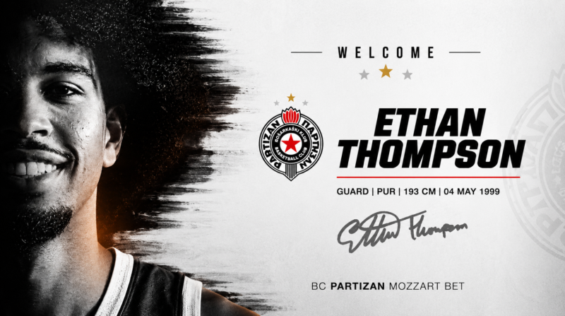Ethan Thompson: biografía, estadísticas, trayectoria Ethan Thompson Partizan Belgrado